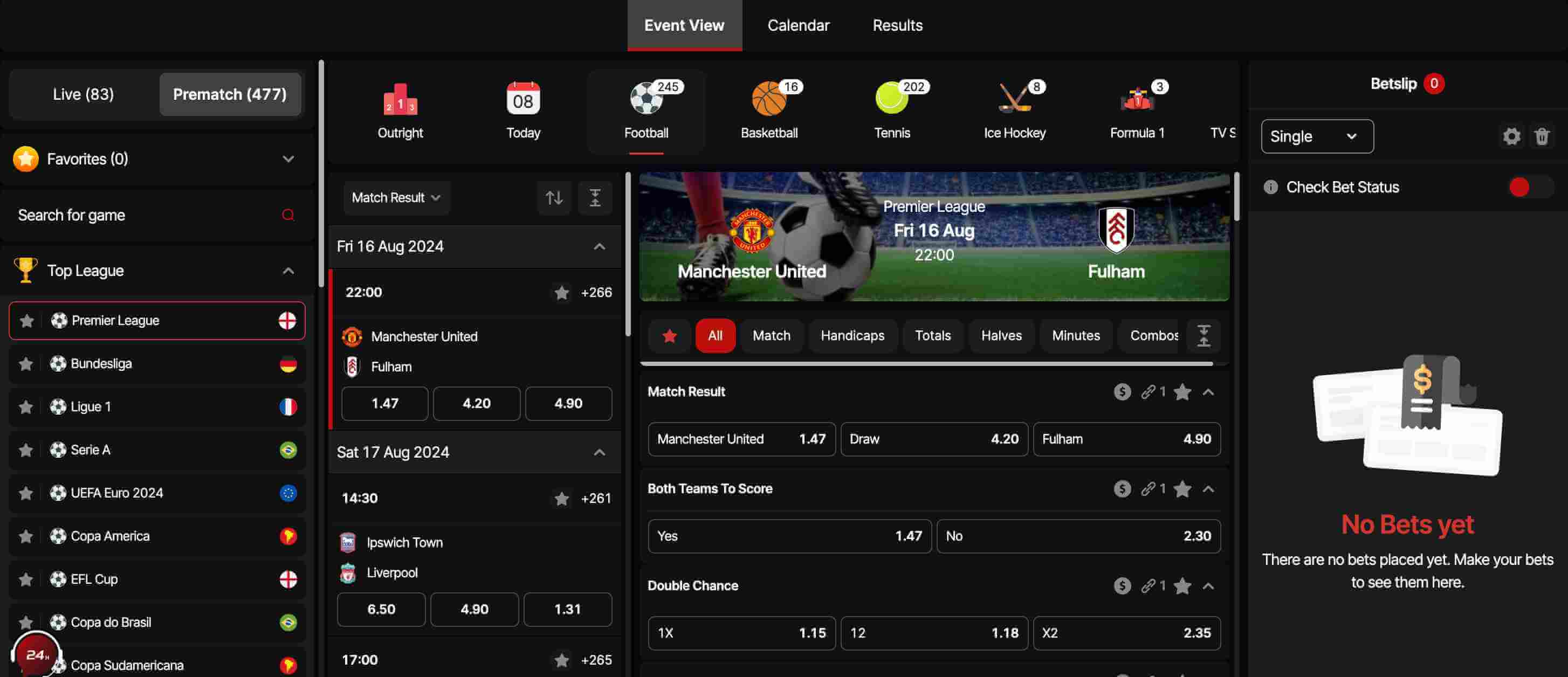 bora jogar betting markets desktop screenshot